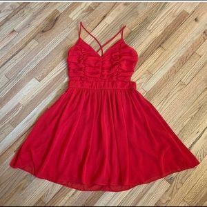 Red Dress from Lulus
